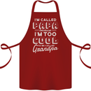 I'm Called Papa Grandparents Day Cotton Apron 100% Organic Maroon