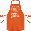 I'm Called Papa Grandparents Day Cotton Apron 100% Organic Orange