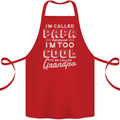 I'm Called Papa Grandparents Day Cotton Apron 100% Organic Red
