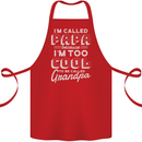 I'm Called Papa Grandparents Day Cotton Apron 100% Organic Red
