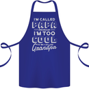 I'm Called Papa Grandparents Day Cotton Apron 100% Organic Royal Blue