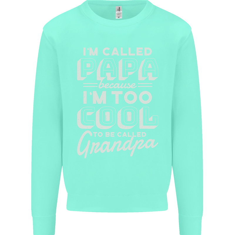 I'm Called Papa Grandparents Day Kids Sweatshirt Jumper Peppermint