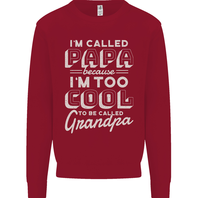 I'm Called Papa Grandparents Day Kids Sweatshirt Jumper Red