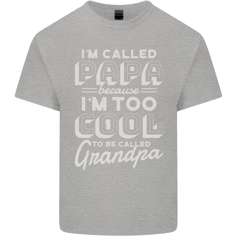 I'm Called Papa Grandparents Day Kids T-Shirt Childrens Sports Grey