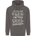 I'm Called Papa Grandparents Day Mens 80% Cotton Hoodie Charcoal