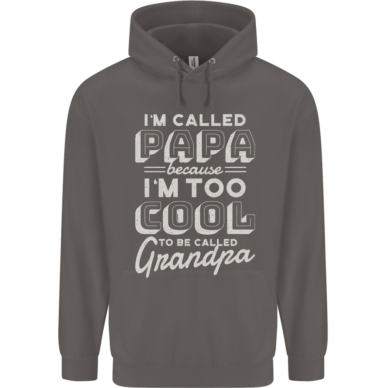 I'm Called Papa Grandparents Day Mens 80% Cotton Hoodie Charcoal