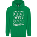I'm Called Papa Grandparents Day Mens 80% Cotton Hoodie Irish Green