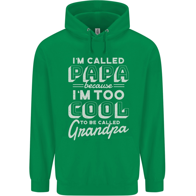 I'm Called Papa Grandparents Day Mens 80% Cotton Hoodie Irish Green