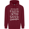 I'm Called Papa Grandparents Day Mens 80% Cotton Hoodie Maroon