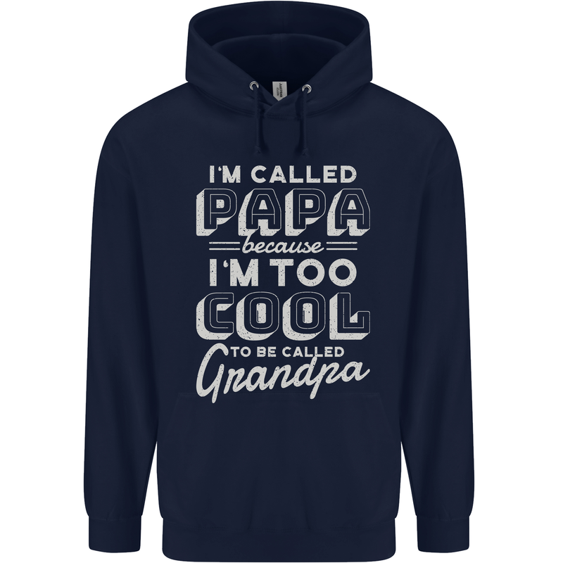 I'm Called Papa Grandparents Day Mens 80% Cotton Hoodie Navy Blue