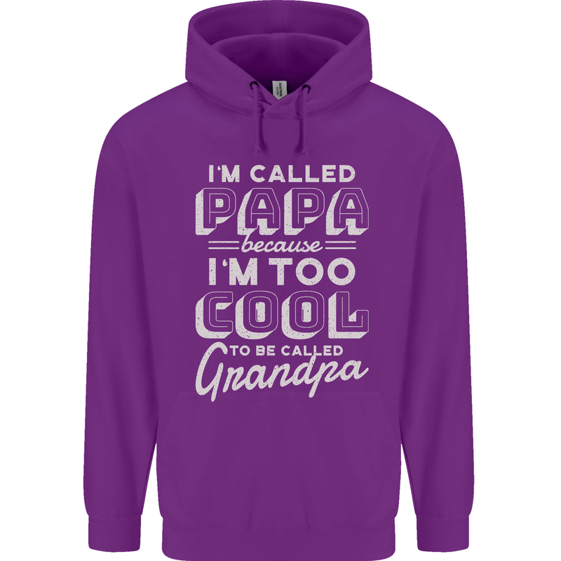 I'm Called Papa Grandparents Day Mens 80% Cotton Hoodie Purple