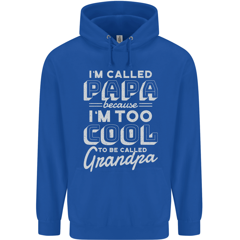 I'm Called Papa Grandparents Day Mens 80% Cotton Hoodie Royal Blue