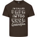 I'm Called Papa Grandparents Day Mens Cotton T-Shirt Tee Top Dark Chocolate