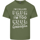 I'm Called Papa Grandparents Day Mens Cotton T-Shirt Tee Top Military Green