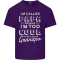 I'm Called Papa Grandparents Day Mens Cotton T-Shirt Tee Top Purple