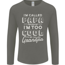 I'm Called Papa Grandparents Day Mens Long Sleeve T-Shirt Charcoal