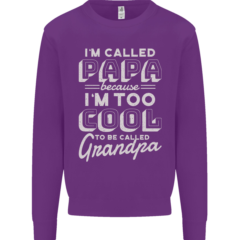 I'm Called Papa Grandparents Day Mens Sweatshirt Jumper Purple