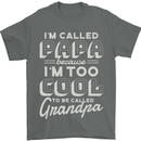 I'm Called Papa Grandparents Day Mens T-Shirt 100% Cotton Charcoal