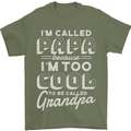 I'm Called Papa Grandparents Day Mens T-Shirt 100% Cotton Military Green