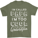 I'm Called Papa Grandparents Day Mens T-Shirt 100% Cotton Military Green