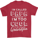 I'm Called Papa Grandparents Day Mens T-Shirt 100% Cotton Red
