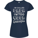 I'm Called Papa Grandparents Day Womens Petite Cut T-Shirt Navy Blue