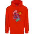 I'm Dead Inside Dolphins Sunrise Childrens Kids Hoodie Bright Red
