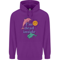 I'm Dead Inside Dolphins Sunrise Childrens Kids Hoodie Purple