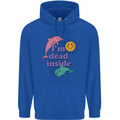 I'm Dead Inside Dolphins Sunrise Childrens Kids Hoodie Royal Blue