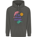 I'm Dead Inside Dolphins Sunrise Childrens Kids Hoodie Storm Grey