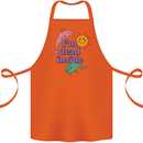 I'm Dead Inside Dolphins Sunrise Cotton Apron 100% Organic Orange