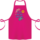 I'm Dead Inside Dolphins Sunrise Cotton Apron 100% Organic Pink