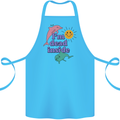I'm Dead Inside Dolphins Sunrise Cotton Apron 100% Organic Turquoise