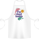 I'm Dead Inside Dolphins Sunrise Cotton Apron 100% Organic White