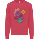 I'm Dead Inside Dolphins Sunrise Kids Sweatshirt Jumper Heliconia