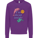 I'm Dead Inside Dolphins Sunrise Kids Sweatshirt Jumper Purple