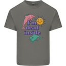 I'm Dead Inside Dolphins Sunrise Kids T-Shirt Childrens Charcoal