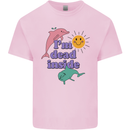 I'm Dead Inside Dolphins Sunrise Kids T-Shirt Childrens Light Pink