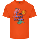 I'm Dead Inside Dolphins Sunrise Kids T-Shirt Childrens Orange