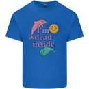 I'm Dead Inside Dolphins Sunrise Kids T-Shirt Childrens Royal Blue