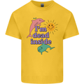 I'm Dead Inside Dolphins Sunrise Kids T-Shirt Childrens Yellow