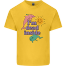 I'm Dead Inside Dolphins Sunrise Kids T-Shirt Childrens Yellow