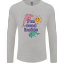 I'm Dead Inside Dolphins Sunrise Mens Long Sleeve T-Shirt Sports Grey