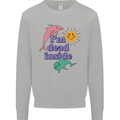 I'm Dead Inside Dolphins Sunrise Mens Sweatshirt Jumper Sports Grey