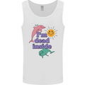 I'm Dead Inside Dolphins Sunrise Mens Vest Tank Top White
