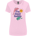 I'm Dead Inside Dolphins Sunrise Womens Wider Cut T-Shirt Light Pink