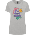 I'm Dead Inside Dolphins Sunrise Womens Wider Cut T-Shirt Sports Grey