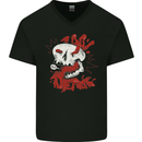 I'm Dead Inside Skull Gothic Emo Mens V-Neck Cotton T-Shirt Black