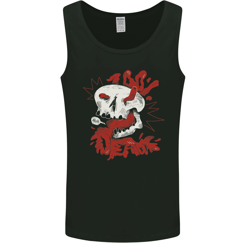 I'm Dead Inside Skull Gothic Emo Mens Vest Tank Top Black