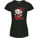 I'm Dead Inside Skull Gothic Emo Womens Petite Cut T-Shirt Black